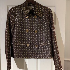 Michael Kors Brown Gold Jacket